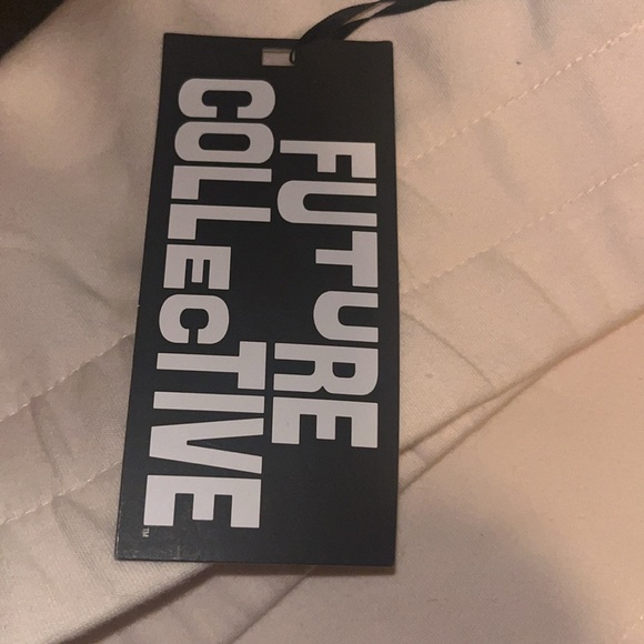 Women's High-Rise Feather Trim Mini Skirt - Future Collective size 1X - Picture 5 of 6